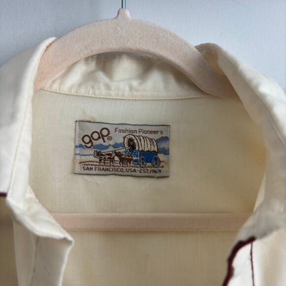 Vintage Women’s Gap Western Pearl Snap Button Down Shirt Rodeo Cowgirl XS / S - Picture 9 of 10